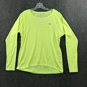 Under Armour Got Game Shirt Women's Medium Yellow Pale Moonlight Athletic Gym